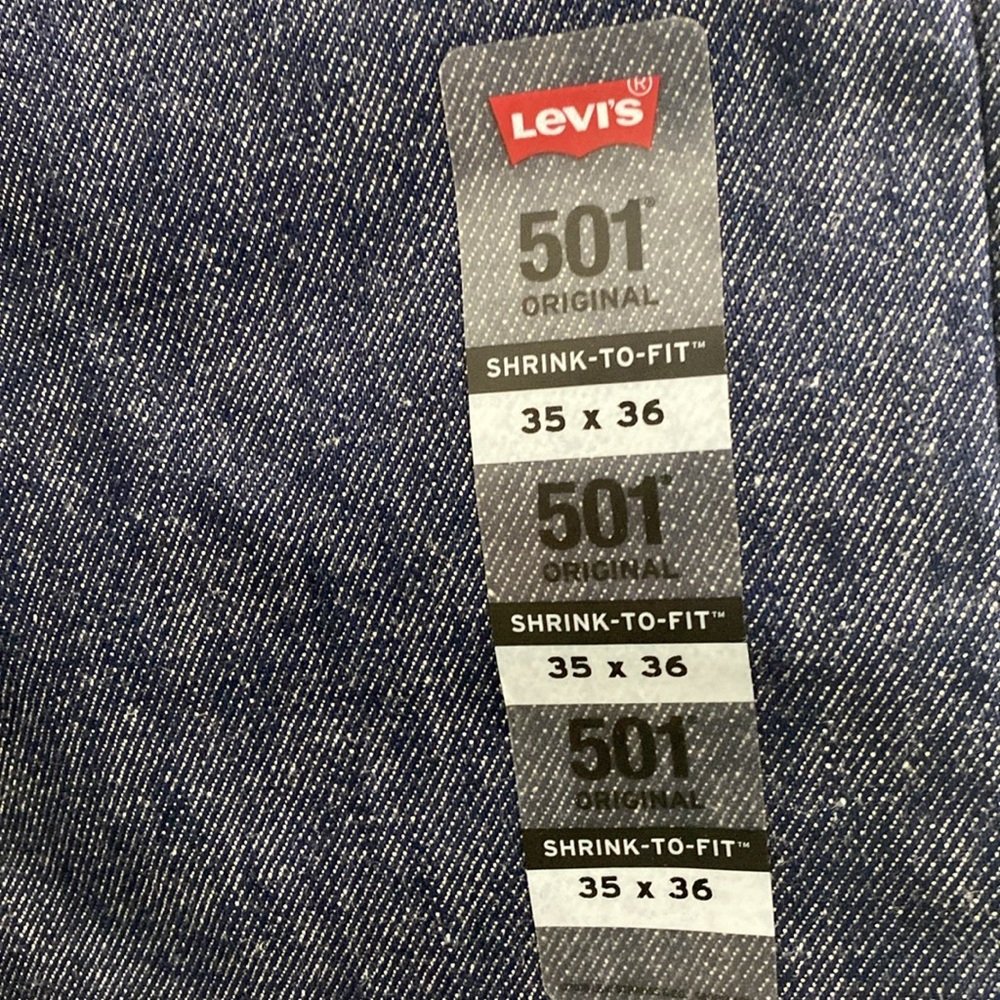 NWT SELVEDGE LEVI'S® 501® ORIGINAL SHRINK-TO-FIT™ JEANS |Size 35/36 - Picture 8 of 16